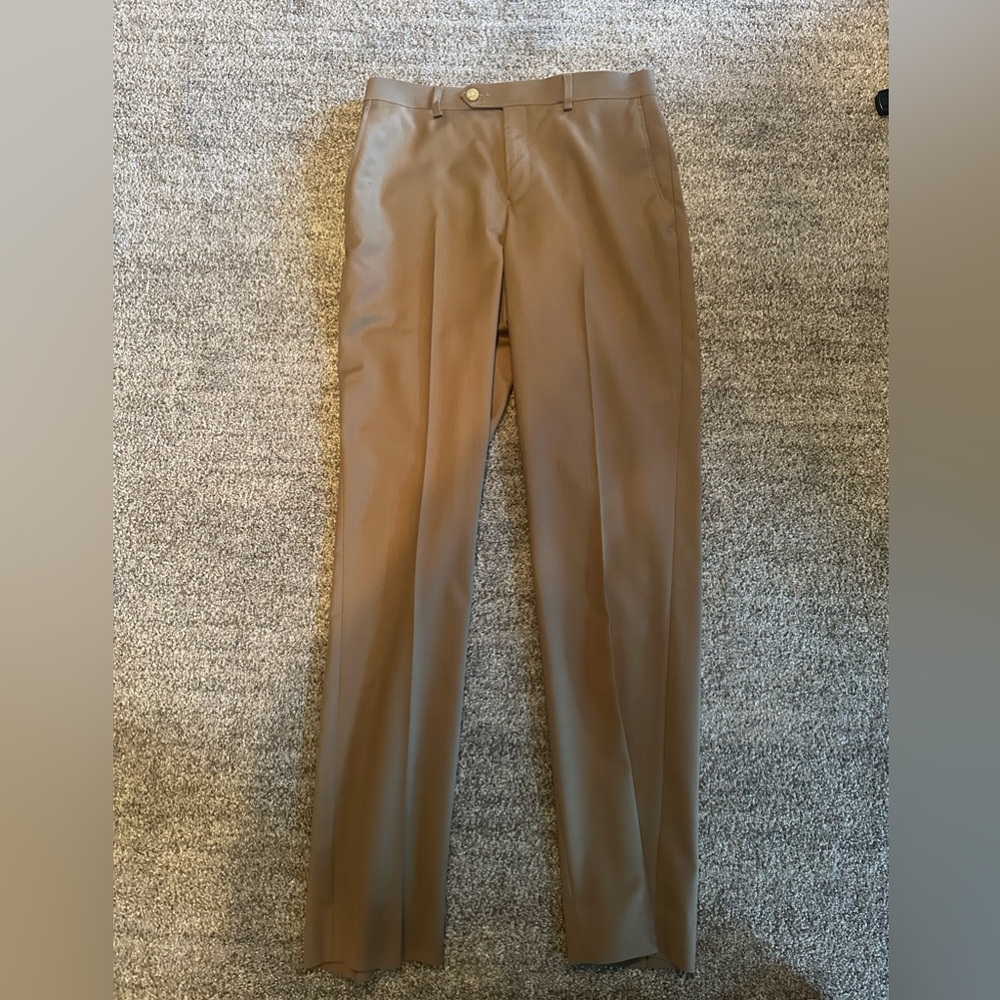 Ralph Lauren boys dress pants tan color. Size 18/29W